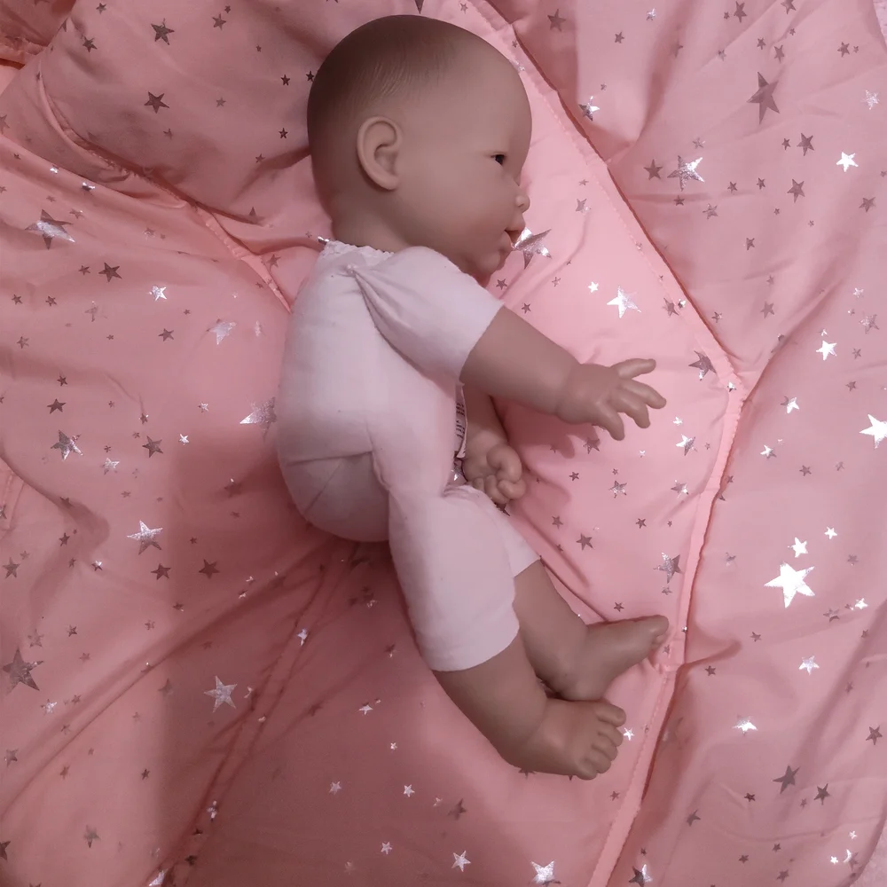 Asian Berengeuer Sweet Baby Doll in Denim Dress with Pink and Purple Details - Picture 8 of 16